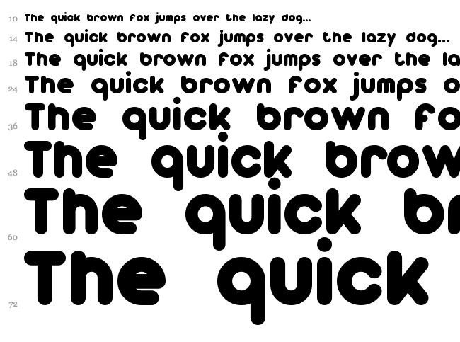 Dunkin font waterfall